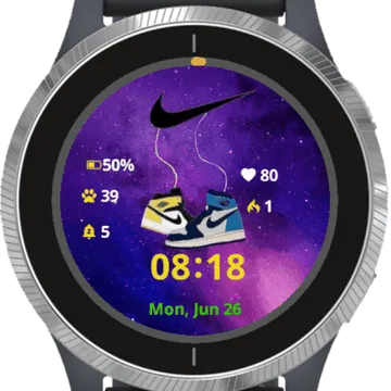 Sneakers Garmin watch face preview