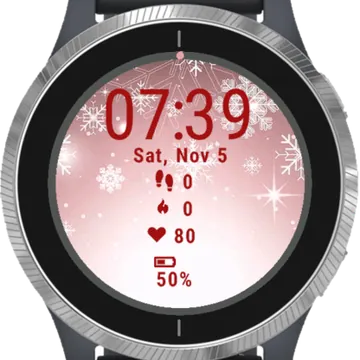 Snow Flake Garmin watch face preview