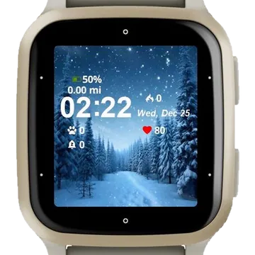 Snowbound Tranquility Garmin watch face preview