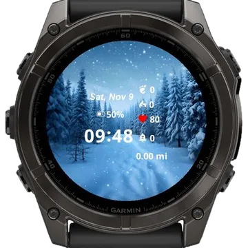 Snowbound Winter Garmin watch face preview