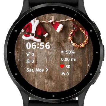Snowflake Christmas Garmin watch face preview
