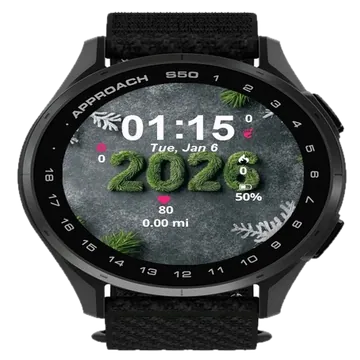 Snowflakes 2026 Garmin watch face preview