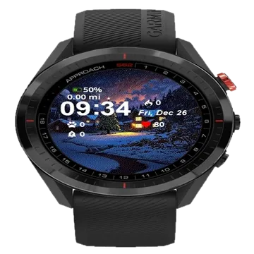 Snowy Night Garmin watch face preview