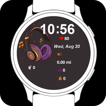 Sound Vibes Garmin watch face preview