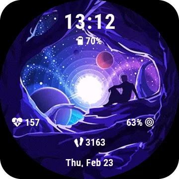 Spaceforest Garmin watch face preview