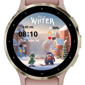 Special Winter Garmin watch face preview