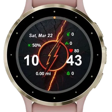 Speed of Light Garmin watch face preview
