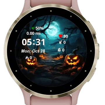Spooky Halloween Garmin watch face preview