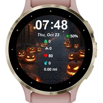 Spooky Halloween Garmin watch face preview
