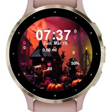 Spooky Nightfall Garmin watch face preview