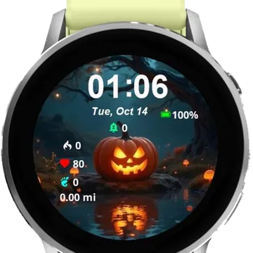Spooky Season Garmin watch face preview