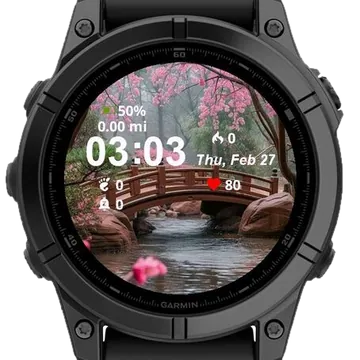 Spring Garmin watch face preview