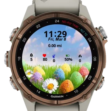 Spring Wallpapers Garmin watch face preview
