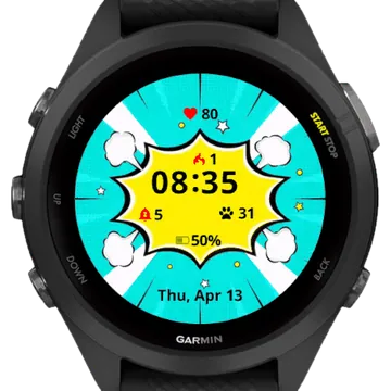 Star Bubble Garmin watch face preview