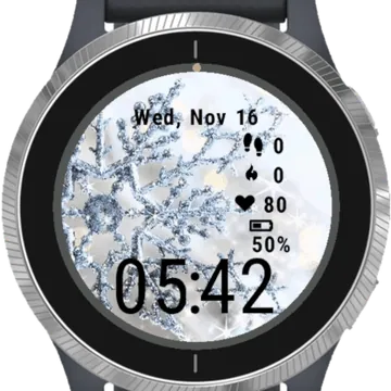 Star In The Snow Garmin watch face preview