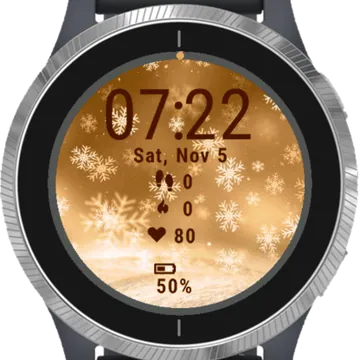 Star of Snow Garmin watch face preview