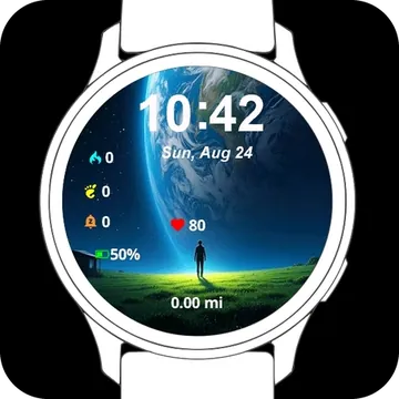 Staring at Infinity Garmin watch face preview