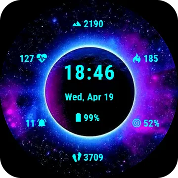 Starlight Garmin watch face preview