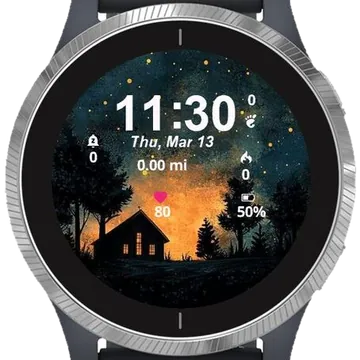 Stars Above the Cabin Garmin watch face preview
