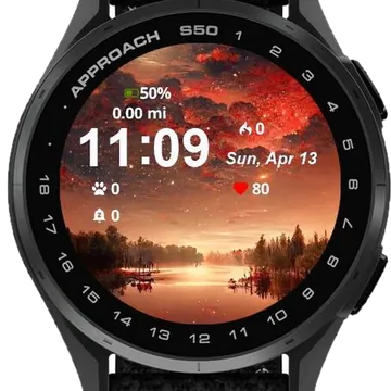 StartsGalaxy Garmin watch face preview