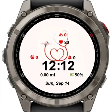Stethoscope Garmin watch face preview