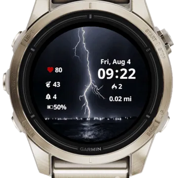 Storm In City Garmin watch face preview
