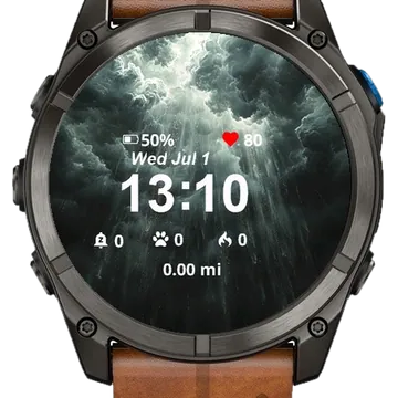 Storm Sky Garmin watch face preview