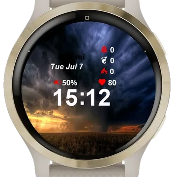 Storm Garmin watch face preview