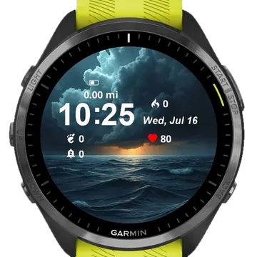Stormy Garmin watch face preview