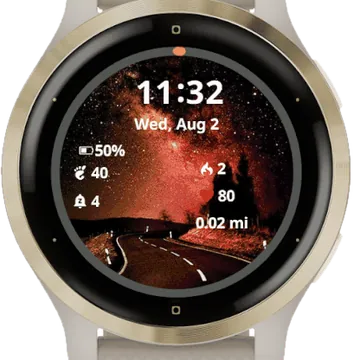 Street at sunset Garmin watch face preview