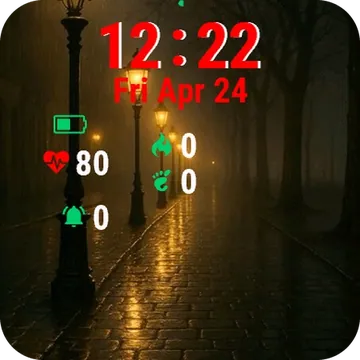 Street Light Garmin watch face preview
