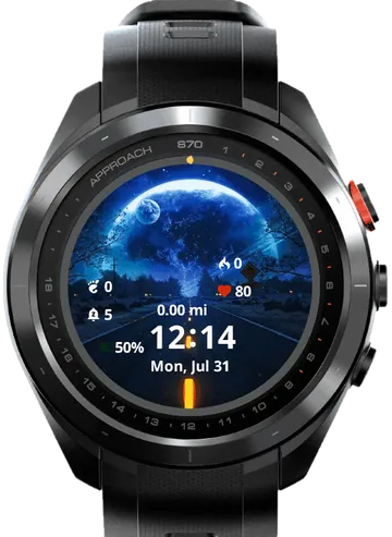 Street Moon Garmin watch face preview