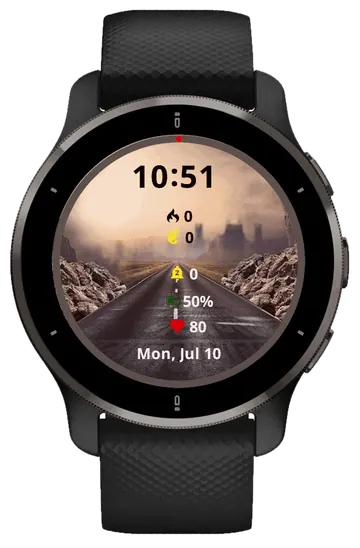 Street Garmin watch face preview