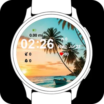 Summer Garmin watch face preview