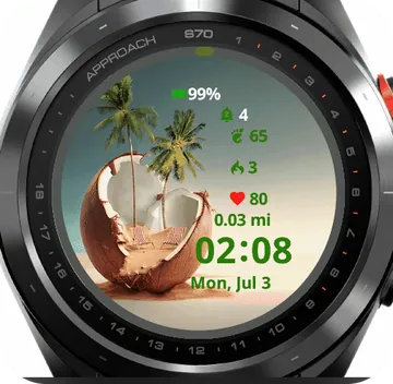 Summer Garmin watch face preview