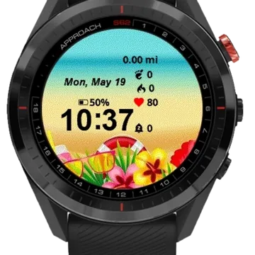 Summer Cool Garmin watch face preview