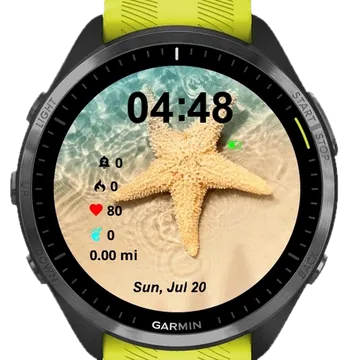 Summer Star Garmin watch face preview