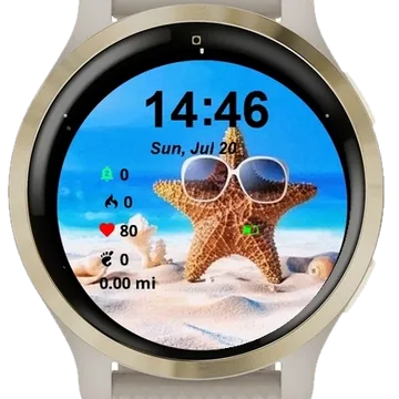 Summer Stars Garmin watch face preview