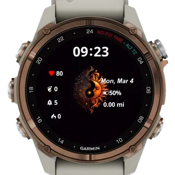 Sun Garmin watch face preview