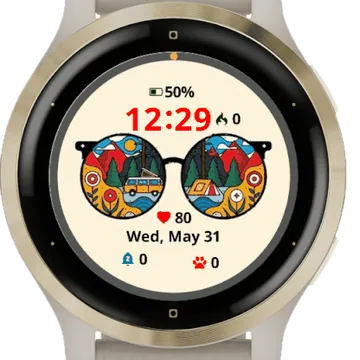 Sunglasses Garmin watch face preview