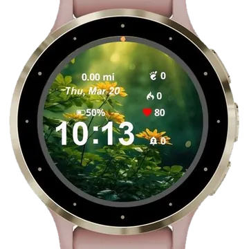 Sunlight Outdoors Nature Garmin watch face preview