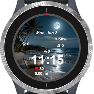 Sunrise and Sunset Garmin watch face preview
