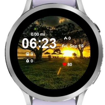 Sunset Day Garmin watch face preview