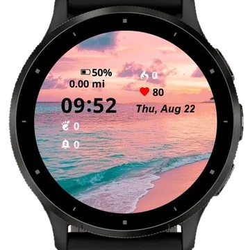 Sunset Landscape Garmin watch face preview