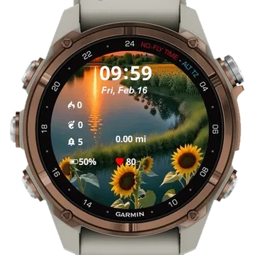 Sunset Garmin watch face preview