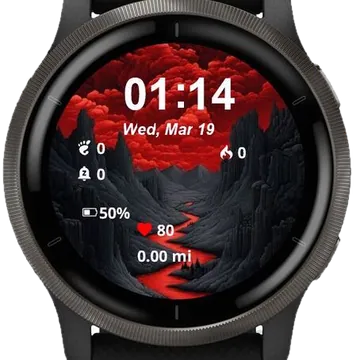 Surreal Landscape Garmin watch face preview