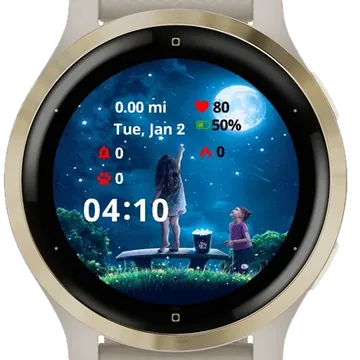 Surrealism Garmin watch face preview