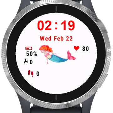 Swim Siren Garmin watch face preview