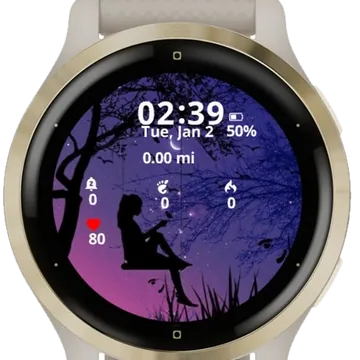 Swinging Serenity Garmin watch face preview