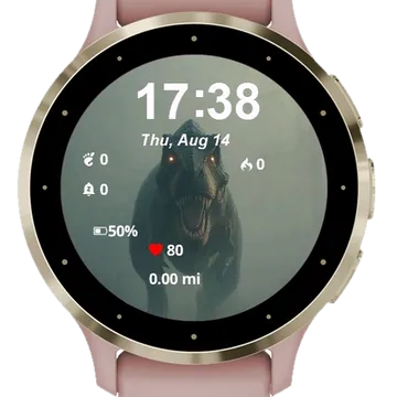 T-Rex Garmin watch face preview